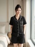  Bộ đũi áo cộc quần đùi phối viền 