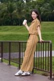  Quần Dài Nữ Younger by Cardina Dáng Suông Vải Thô Gió Breezy 