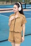  Quần Sooc Nữ Dáng Cạp Chun Vải Thô Gió Breezy 