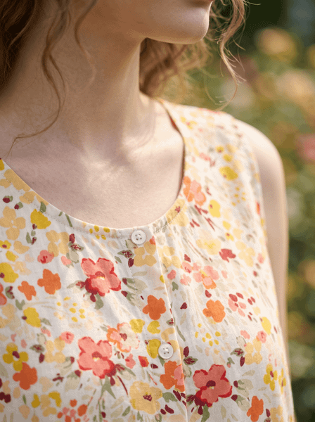  Bộ lanh đùi sát nách cổ tròn phối gấu ren 