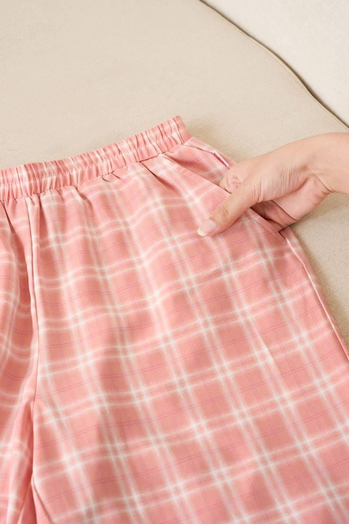  Bộ lửng cổ tròn phối tay cộc raglan 