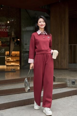 Quần Umi Mềm Mại Cạp Chun Dây Rút Dáng Suông Năng Động