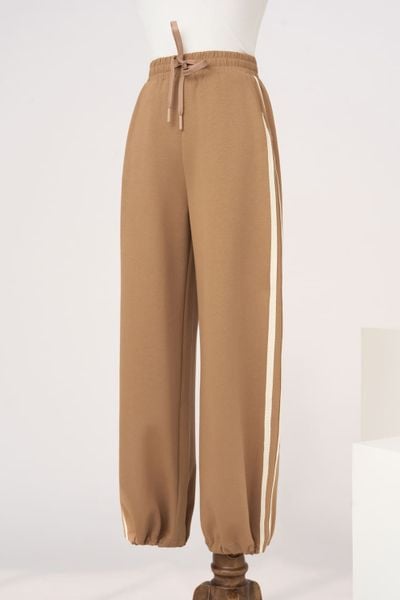  Quần suông cạp chun có phối rút gấu chất umi mềm mại 