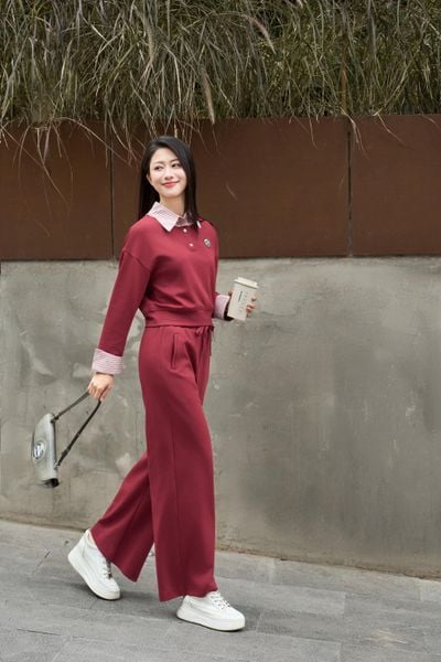  Quần Umi Mềm Mại Cạp Chun Dây Rút Dáng Suông Năng Động 