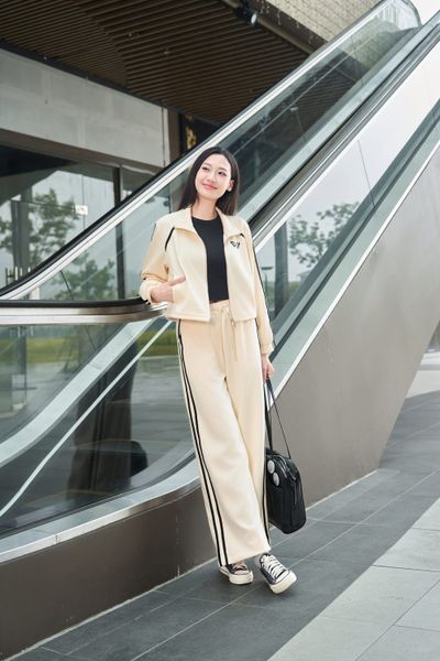  Quần suông cạp chun có phối rút gấu chất umi mềm mại 