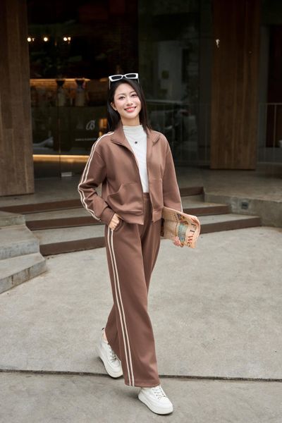  Quần dài thể thao nữ vải Umi dáng suông gấu dây rút 