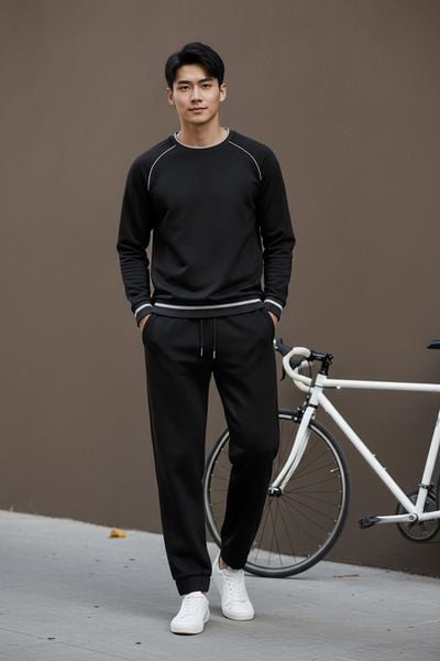  Quần dài thể thao nam bo gấu 