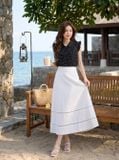  Chân váy xòe trang trí ren dưới gấu 