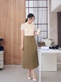  Chân váy công sở dáng A túi kiểu 