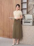  Chân váy công sở dáng A túi kiểu 