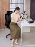  Chân váy công sở dáng A túi kiểu 