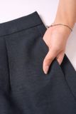  Chân váy đũi mềm dáng A cạp phẳng li trước 