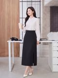  Chân váy suông dáng ôm xẻ trước 