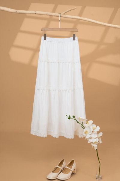  Chân váy xoè dáng dài chất thô gió AirMuse 