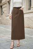  Chân váy dài dáng suông cạp cao 