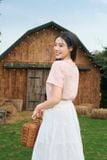  Chân váy Maxi thô thêu cạp chun phối dây mộc tinh tế 