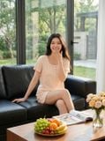  Bộ đồ đùi nữ thun tăm tay cộc nẹp cúc trang trí. 