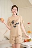  Bộ tăm lạnh đùi tay cộc cổ tròn in hình Paperbag Cats 