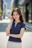  Áo cộc tay phối gấu 