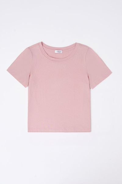  Áo phông nữ Younger by Cardina chất cotton basic cổ tròn 