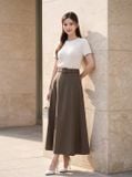  Gemnohu tải ứng dụng chéo dáng xòe cạp cao phối đai bọc 