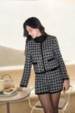  Quần sooc nữ dạ Tweed Narci dáng A khóa kéo sườn 