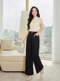  Quần chéo cạp cao ống suông túi ốp trước 