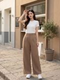  Quần dài nilen dáng suông cạp liền 
