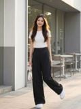  Quần dài nilen dáng suông cạp liền 