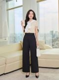  Quần dài thô dáng suông nắp túi lật 