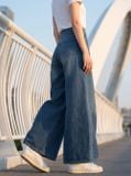  Quần jean mài xước ly gối 