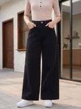  Quần Jean ống suông cạp cao 