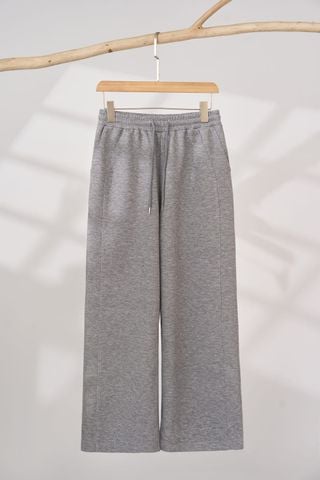 Quần suông umi cạp chun can sườn có dây rút trẻ trung