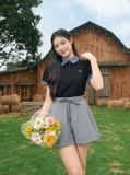  Quần sooc cạp chun giả chân váy 