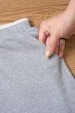  Quần sooc cotton tổ ong dáng A cạp chun có phối 