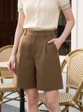  Quần short lửng chéo nhật cạp cao dáng A 