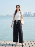  Quần suông chéo hàn cạp chun phối gấu 