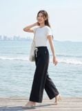  Quần suông chéo hàn cạp chun phối gấu 