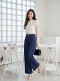  Quần suông dài denim chần chỉ 
