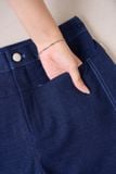  Quần suông dài denim chần chỉ 