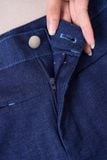  Quần suông dài denim chần chỉ 