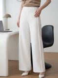  Quần suông denim túi cơi chéo chéo thân trước 