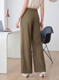  Quần suông denim túi cơi chéo chéo thân trước 