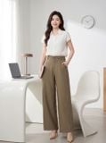  Quần suông denim túi cơi chéo chéo thân trước 
