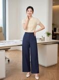  Quần suông denim túi ốp sau 