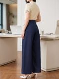  Quần suông denim túi ốp sau 