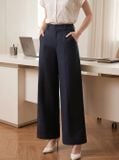  Quần suông denim túi ốp sau 