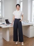  Quần suông denim túi ốp sau 