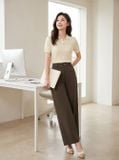  Quần suông kaki cạp cao diễu thân trước 