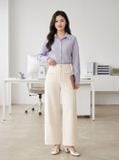  Quần suông kaki cạp cao diễu thân trước 